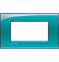 Placca 4 Posti LivingLight Bticino Verde Deep LNA4804VD