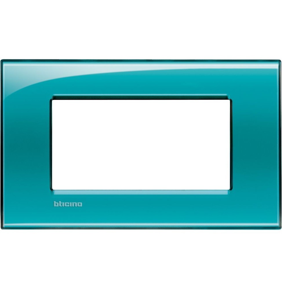 Placca 4 Posti LivingLight Bticino Verde Deep LNA4804VD