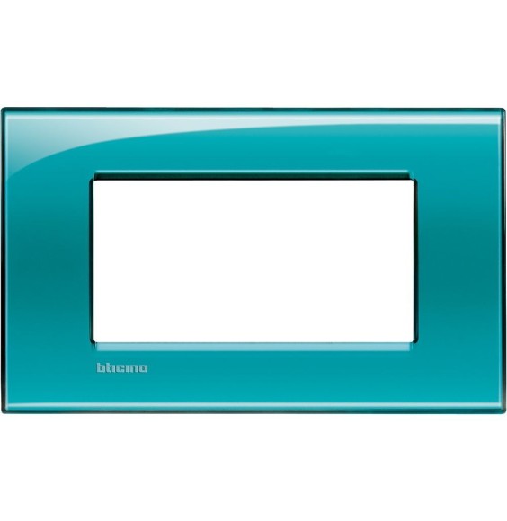 Placca 4 Posti LivingLight Bticino Verde Deep LNA4804VD