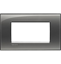 Placca 4 Posti LivingLight Bticino Fumo di Londra LNA4804KF