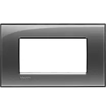 Placca 4 Posti LivingLight Bticino Fumo di Londra LNA4804KF