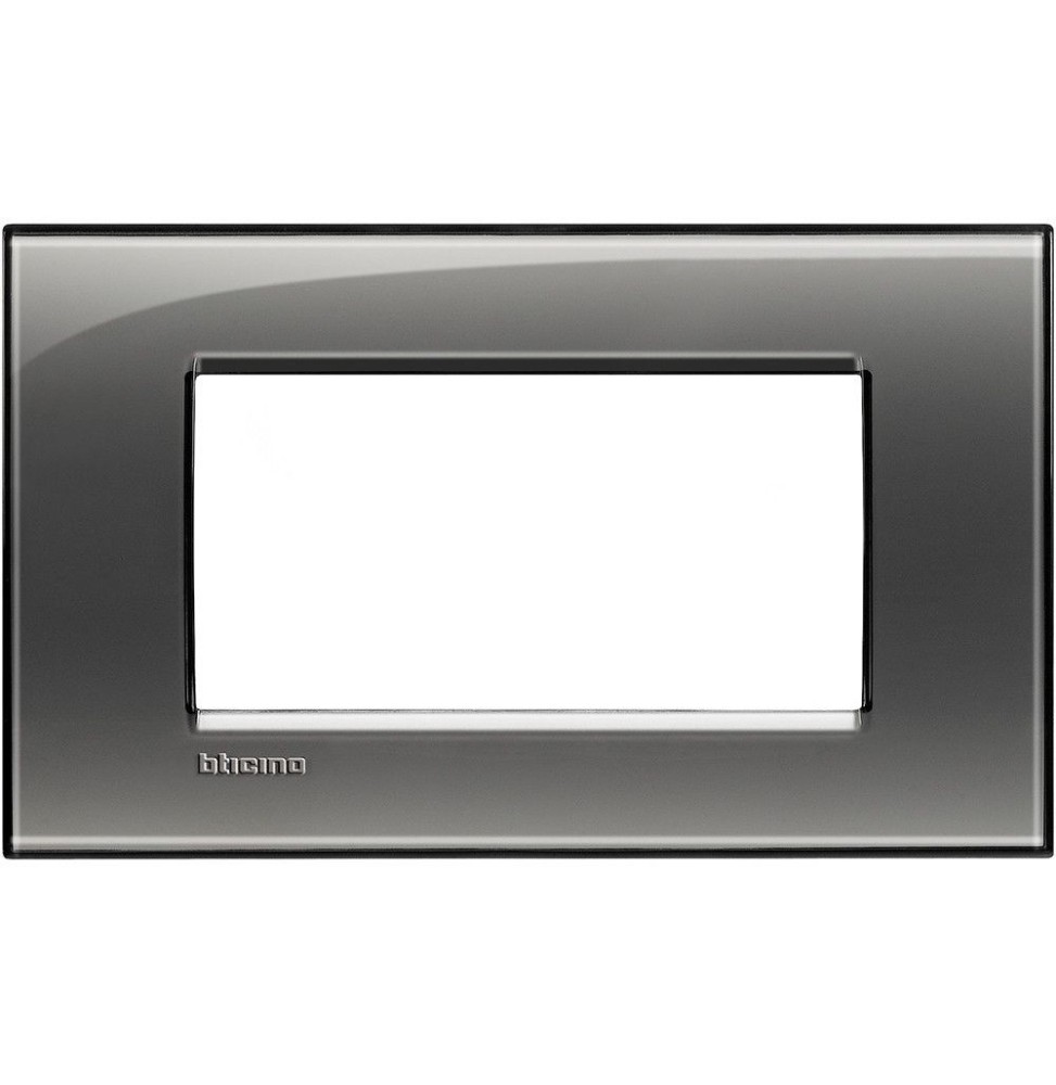 Placca 4 Posti LivingLight Bticino Fumo di Londra LNA4804KF