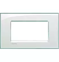 Placca 4 Posti LivingLight Bticino Acquamarina LNA4804KA
