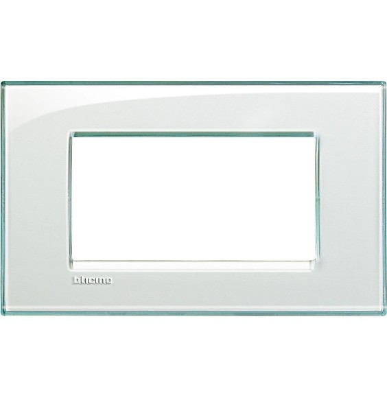 Placca 4 Posti LivingLight Bticino Acquamarina LNA4804KA