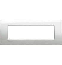 Placca 7 Posti LivingLight Bticino Argento Lunare LNA4807GL
