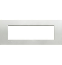 Placca 7 Posti LivingLight Bticino Argento LNA4807AG
