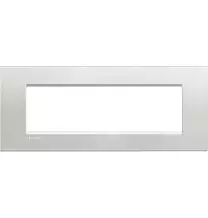 Placca 7 Posti LivingLight Bticino Argento LNA4807AG