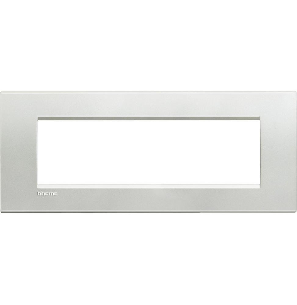 Placca 7 Posti LivingLight Bticino Argento LNA4807AG