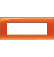 Placca 7 Posti LivingLight Bticino Arancio Deep LNA4807OD