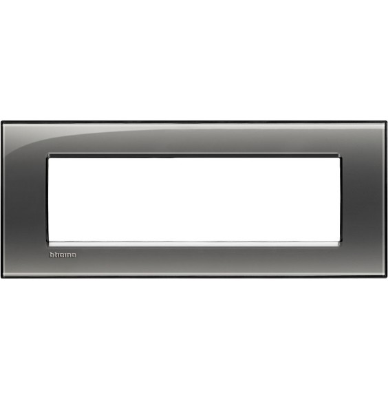 Placca 7 Posti LivingLight Bticino Fumo di Londra LNA4807KF