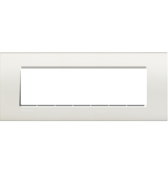Placca 7 Posti LivingLight Bticino Bianca LNA4807BI
