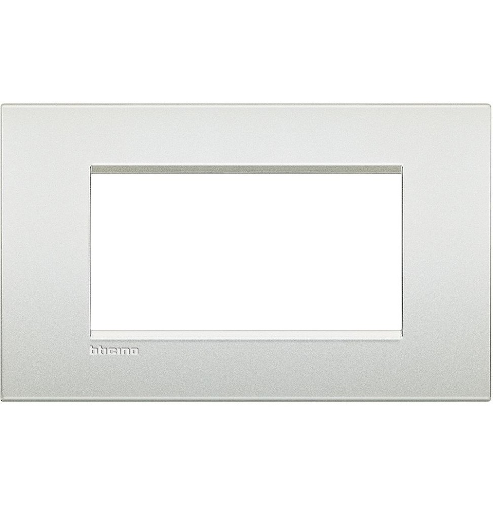 Placca 4 Posti Bticino LivingLight Air Bianco Perla LNC4804PR