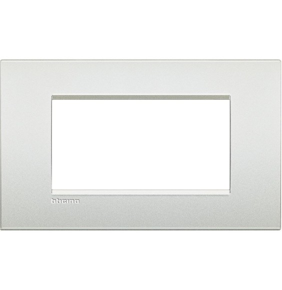Placca 4 Posti Bticino LivingLight Air Bianco Perla LNC4804PR