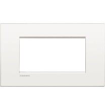 Placca 4 Posti Bticino LivingLight Air Bianco Puro LNC4804BN