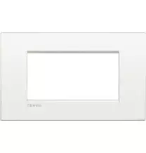 Placca 4 Posti Bticino LivingLight Air Bianco Puro LNC4804BN