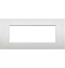 Placca 7 Posti Bticino Living Light Air Bianco Perla LNC4807PR
