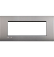 Placca 7 Posti Bticino Living Light Air Nichel Satinato TIC LNC4807NK