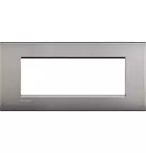 Placca 7 Posti Bticino Living Light Air Nichel Satinato TIC LNC4807NK