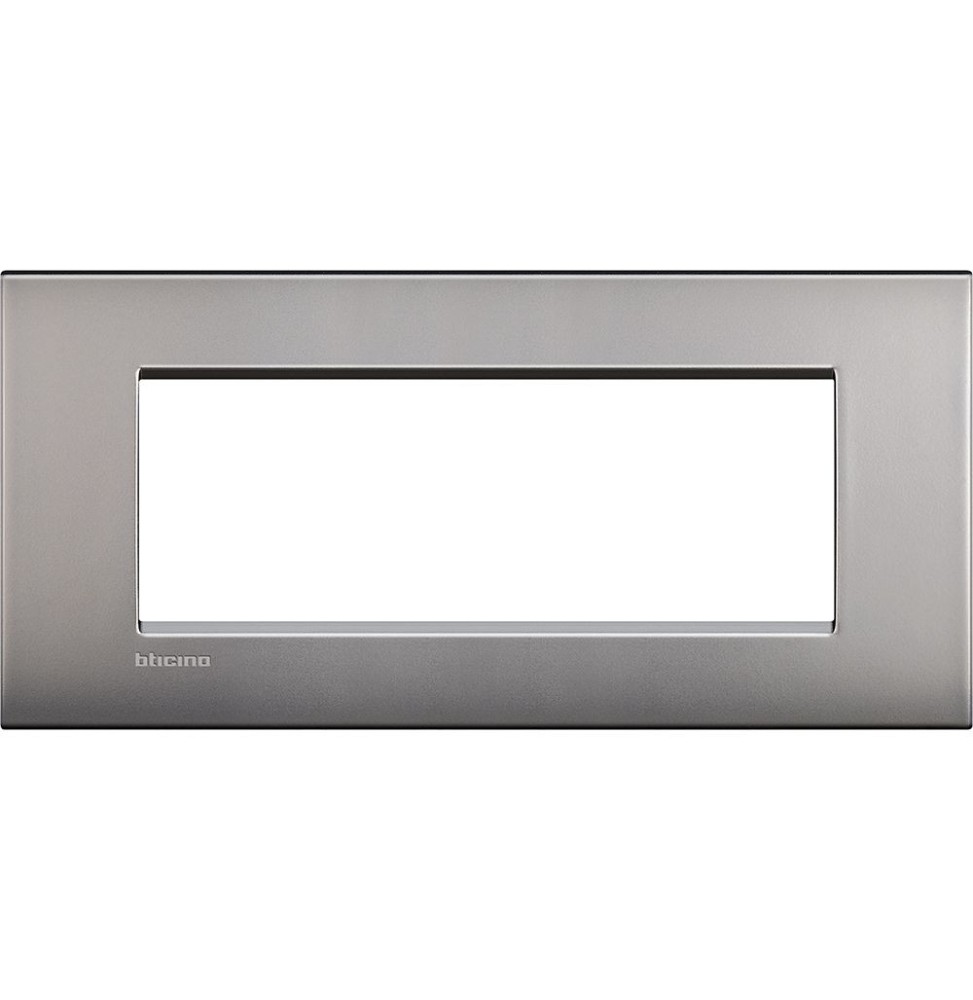 Placca 7 Posti Bticino Living Light Air Nichel Satinato TIC LNC4807NK