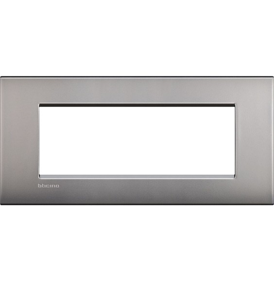Placca 7 Posti Bticino Living Light Air Nichel Satinato TIC LNC4807NK