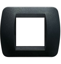 Placca Bticino Living International 2 Posti Antracite L4802PA