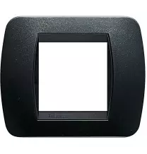 Placca Bticino Living International 2 Posti Antracite L4802PA