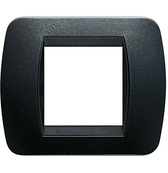 Placca Bticino Living International 2 Posti Antracite L4802PA