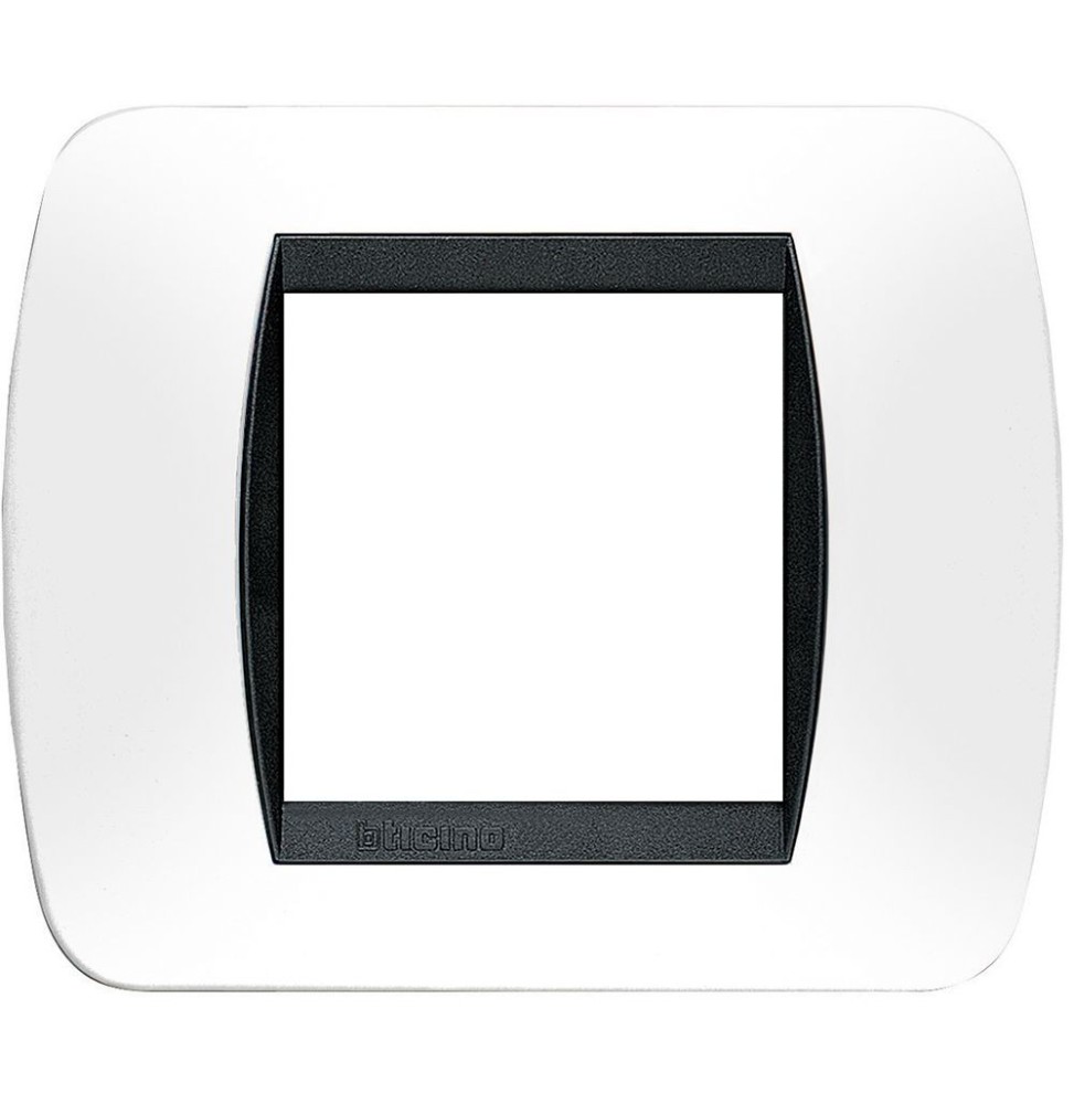 Placca Bticino Living International 2 Posti Bianca L4802PB