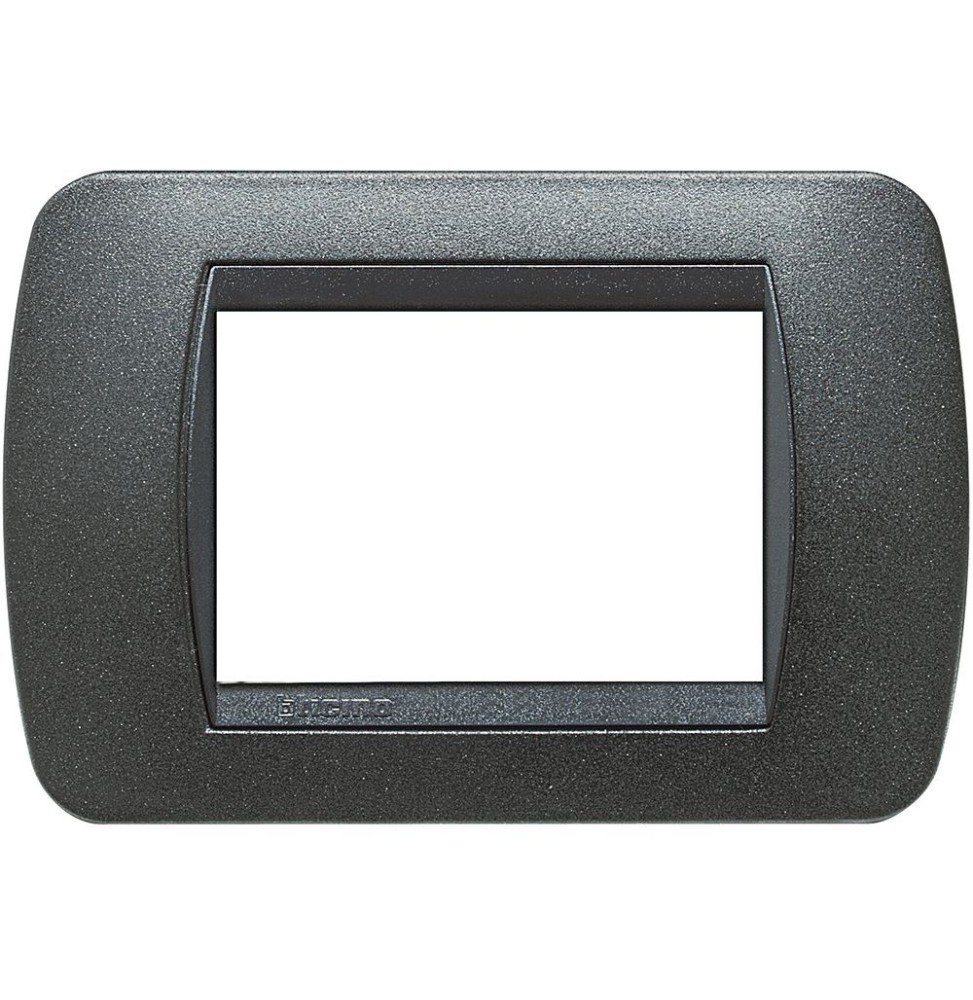 Placca Bticino Living International 3 Posti Grafite Nero L4803GFN