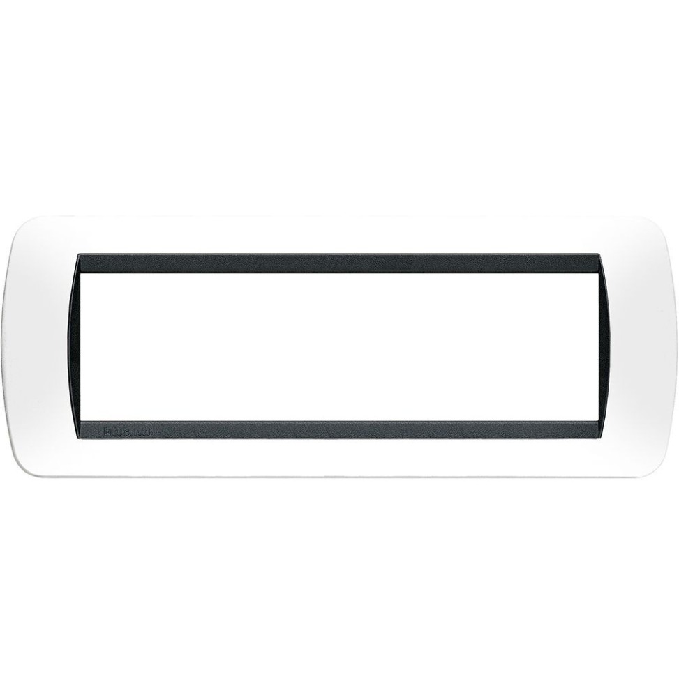 Placca Bticino Living International 7 Posti Bianca tecnopolimero L4807PB