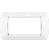 Placca Bticino Living International 4 Posti Bianca in tecnopolimero L4804BI