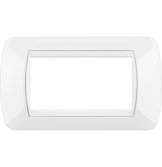 Placca Bticino Living International 4 Posti Bianca in tecnopolimero L4804BI
