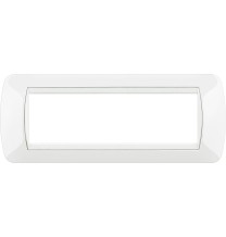 Placca Bticino Living International 7 Posti White tecnopolimero L4807BI