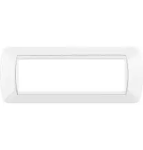Placca Bticino Living International 7 Posti White tecnopolimero L4807BI