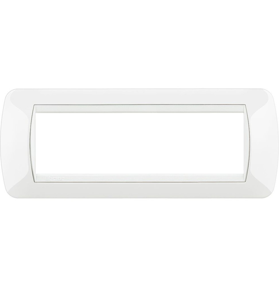 Placca Bticino Living International 7 Posti White tecnopolimero L4807BI