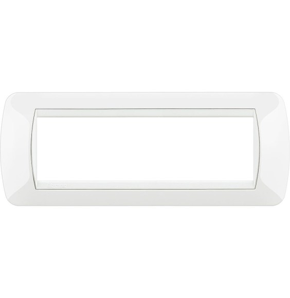 Placca Bticino Living International 7 Posti White tecnopolimero L4807BI