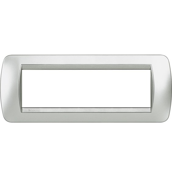 Placca Bticino Living International 7 Posti Tech in metallo L4807TE