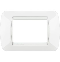 Placca Bticino Living International 3 Posti White in tecnopolimero L4803BI