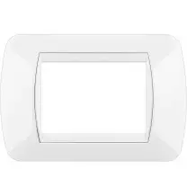 Placca Bticino Living International 3 Posti White in tecnopolimero L4803BI