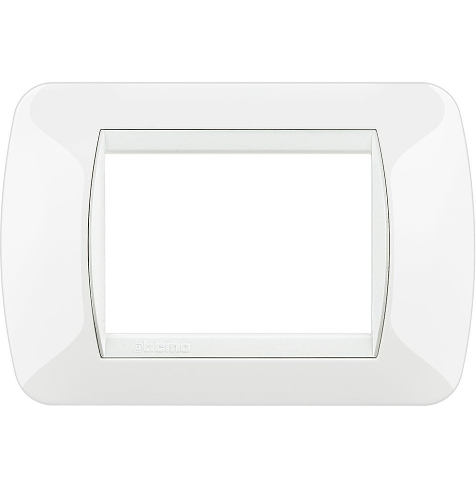 Placca Bticino Living International 3 Posti White in tecnopolimero L4803BI