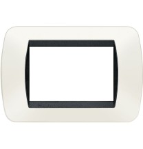 Placca Bticino Living International 3 Posti Bianca in tecnopolimero L4803PB