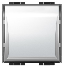 Pulsante Portanome Bticino LivingLight illuminabile 2 moduli LN4040