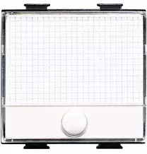 Pulsante Portanome Bticino Matix illuminabile 2 moduli AM5008