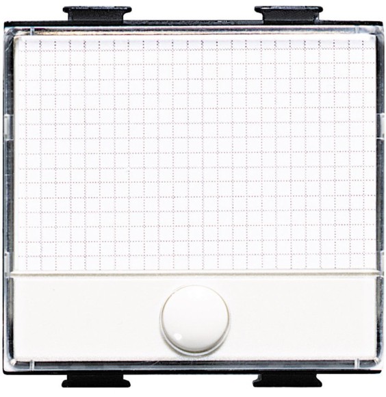 Pulsante Portanome Bticino Matix illuminabile 2 moduli AM5008