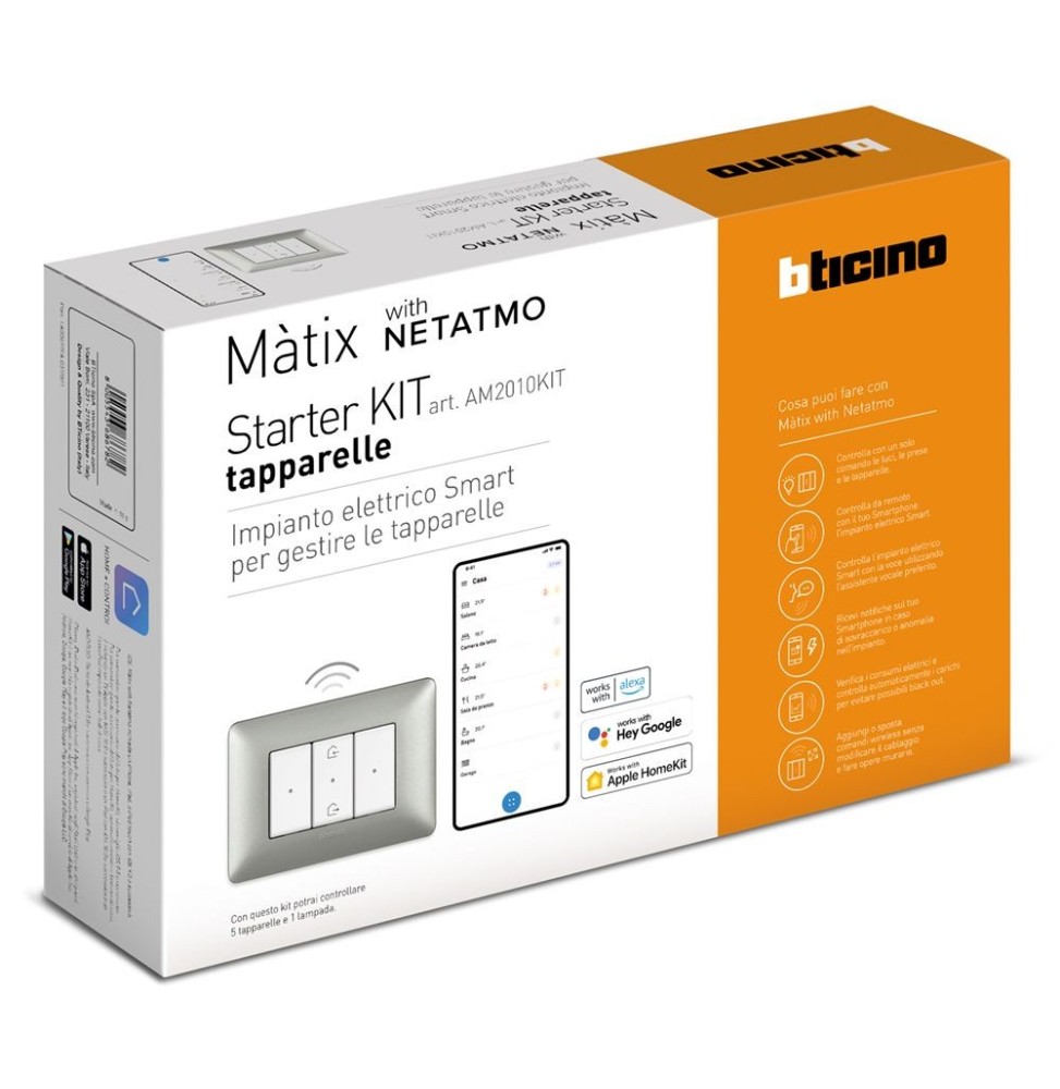 Kit gestione tapparelle e luci connesse Bticino Matix AM2010KIT Kit gestione tapparelle e luci connesse Bticino Matix AM2010KIT
