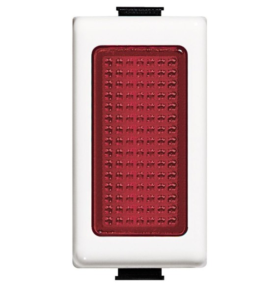 Spia da incasso rossa per serie Bticino Matix AM5060R