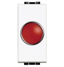 Spia da incasso rossa per serie Bticino Light N4371R
