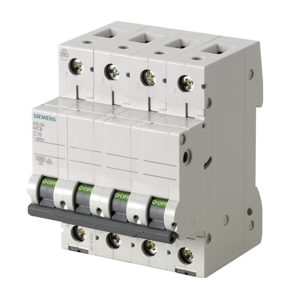 Interruttore Magnetotermico 6 A Quadripolare Siemens 5SL64067BB