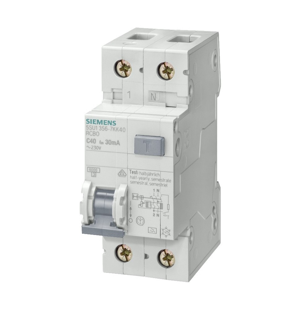 Magnetotermico Differenziale 16A 0,03 1P+N Siemens 5U13531KK16