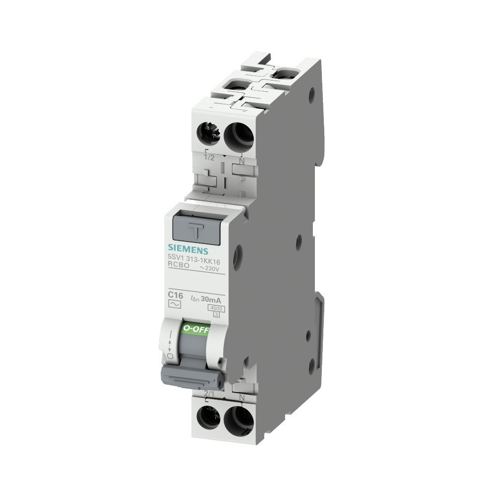 Magnetotermico Differenziale 6A 1 Modulo 0,03 1P+N Siemens 5SV13131KK06